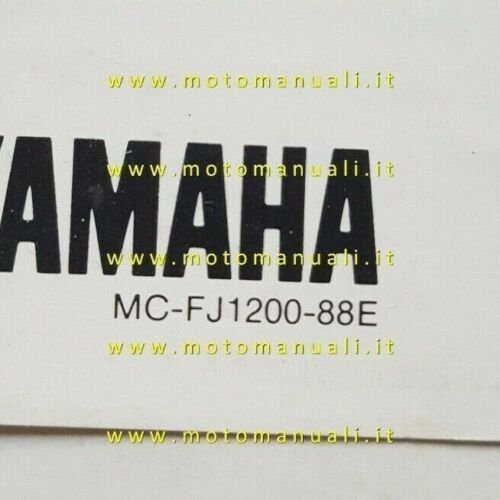 Yamaha FJ 1200 1988 depliant originale moto ITALIANO brochure