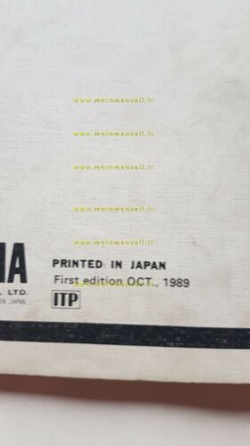 Yamaha FJ 1200 1990 catalogo ricambi originale spare parts catalogue