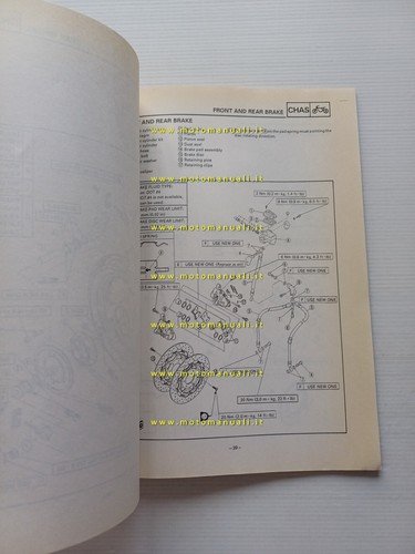 Yamaha FJ 1200 1991 VARIANTI manuale officina originale