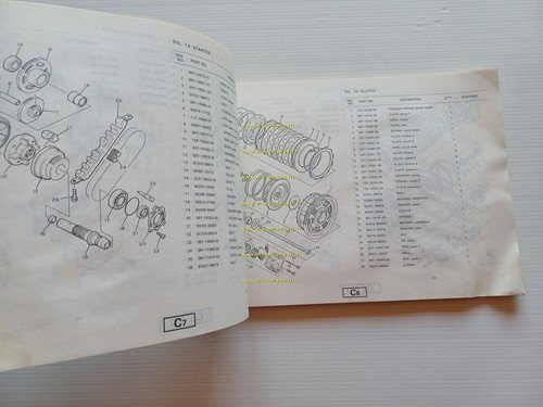 Yamaha FJ 1200 3CV1- 3CW1 1988 catalogo ricambi originale spare …
