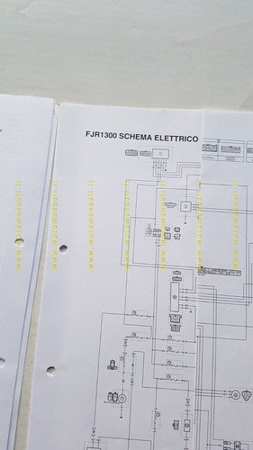 Yamaha FJR 1300-A 2003-4 Service Information manuale officina italiano originale