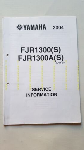 Yamaha FJR 1300-A 2003-4 Service Information manuale officina italiano originale