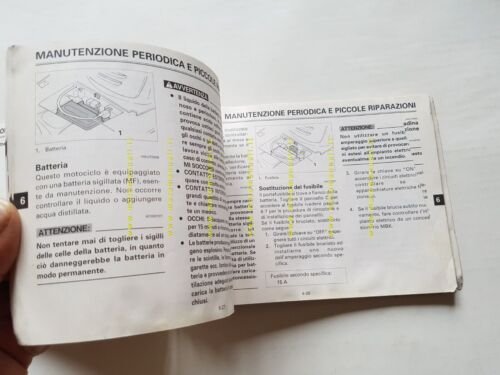 Yamaha Flame XC 125 F 2000 manuale uso manutenzione originale …
