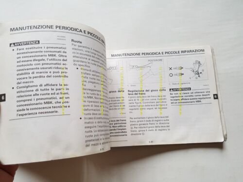 Yamaha Flame XC 125 F 2000 manuale uso manutenzione originale …