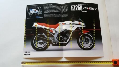 Yamaha FZ 250 Phazer 1985 depliant POSTER originale JAPANESE TEXT …