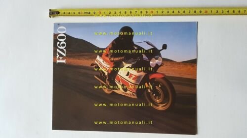 Yamaha FZ 600 1987 depliant MOTO italiano originale brochure