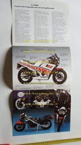 Yamaha FZ 600 1987 depliant MOTO italiano originale brochure