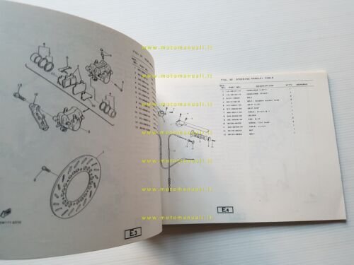 Yamaha FZ 600 2HW 1986 catalogo ricambi originale spare parts …