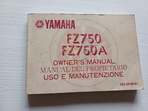 Yamaha FZ 750 - FZ 750 A 3KS 1989-90 manuale …