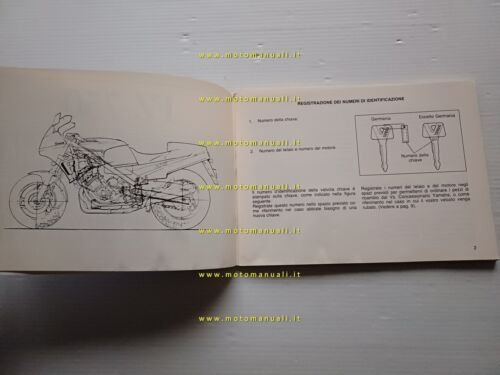 Yamaha FZ 750 1985 manuale uso manutenzione libretto ITALIANO originale