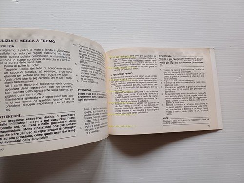 Yamaha FZ 750 1985 manuale uso manutenzione libretto ITALIANO originale