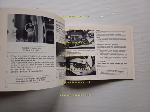 Yamaha FZ 750 1985 manuale uso manutenzione libretto ITALIANO originale