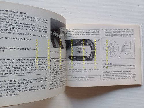 Yamaha FZ 750 1985 manuale uso manutenzione libretto ITALIANO originale