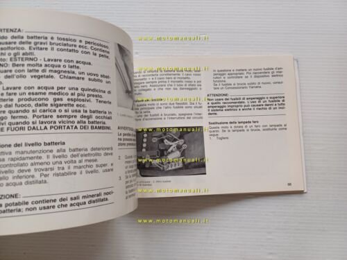 Yamaha FZ 750 1985 manuale uso manutenzione libretto ITALIANO originale