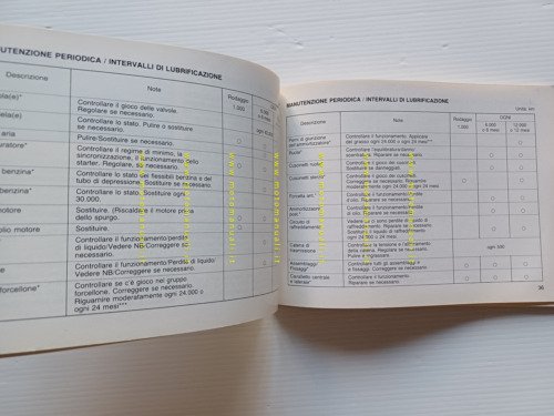 Yamaha FZ 750 1985 manuale uso manutenzione libretto ITALIANO originale