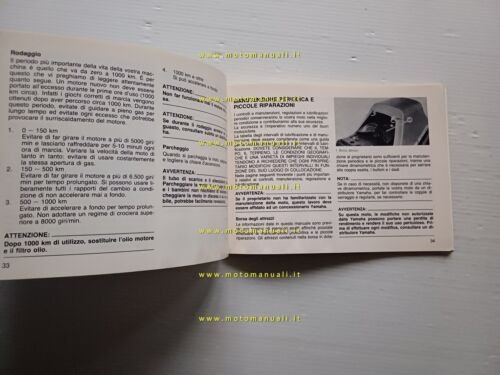 Yamaha FZ 750 1985 manuale uso manutenzione libretto ITALIANO originale