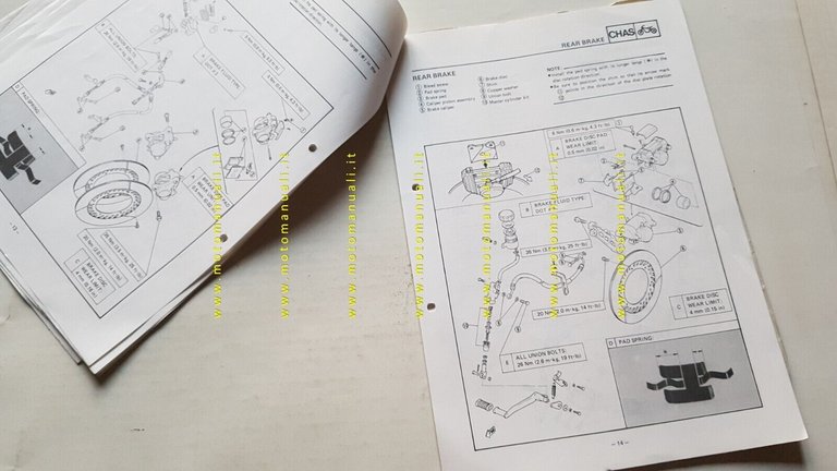Yamaha FZ 750 1985 Service Information manuale officina INGLESE originale