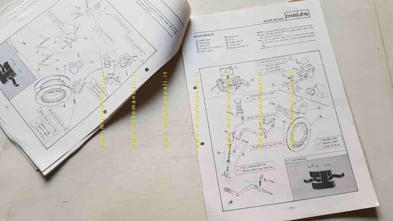 Yamaha FZ 750 1985 Service Information manuale officina INGLESE originale
