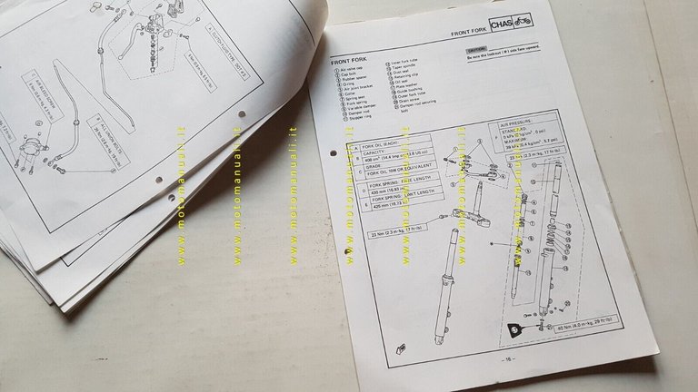 Yamaha FZ 750 1985 Service Information manuale officina INGLESE originale