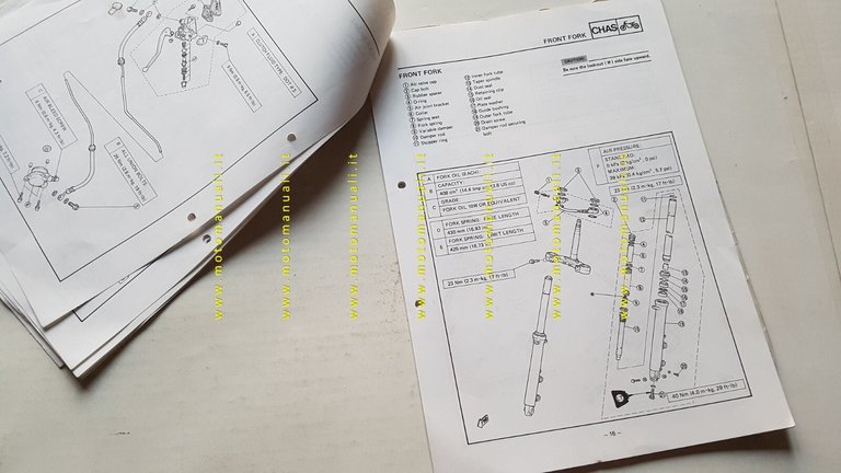 Yamaha FZ 750 1985 Service Information manuale officina INGLESE originale