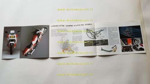 Yamaha FZ 750 1988 depliant MOTO originale brochure ITALIANO