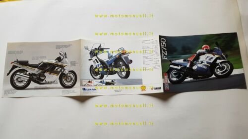 Yamaha FZ 750 1988 depliant MOTO originale brochure ITALIANO