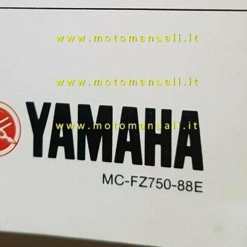 Yamaha FZ 750 1988 depliant MOTO originale brochure ITALIANO