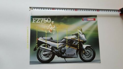 Yamaha FZ 750 1988 depliant moto originale italiano motorcycle brochure