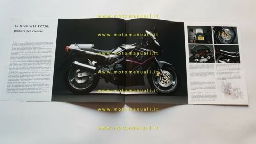 Yamaha FZ 750 1989 depliant originale moto ITALIANO brochure