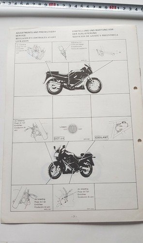 Yamaha FZ 750 1989 manuale assemblaggio officina originale no riparazione