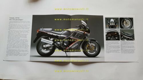 Yamaha FZ 750 1991 depliant originale moto ITALIANO brochure