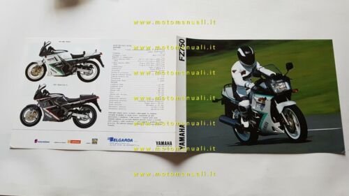 Yamaha FZ 750 1991 depliant originale moto ITALIANO brochure