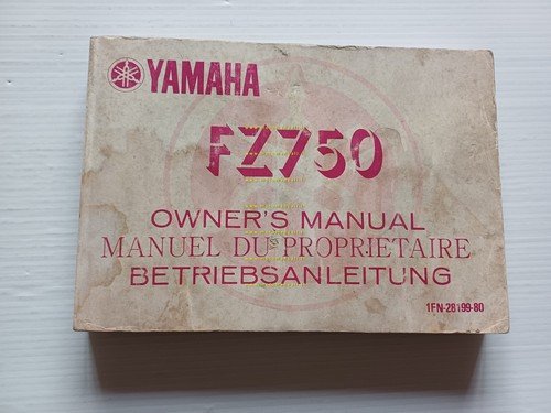 Yamaha FZ 750 1FN 1984-85 manuale uso manutenzione libretto istruzioni …