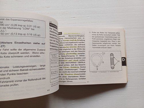 Yamaha FZ 750 1FN 1984-85 manuale uso manutenzione libretto istruzioni …