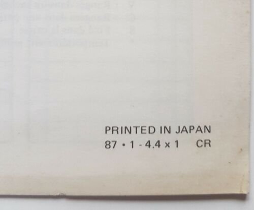 Yamaha FZ 750 (T) 1987 manuale assemblaggio officina originale no …