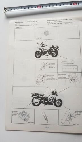 Yamaha FZ 750 (T) 1987 manuale assemblaggio officina originale no …