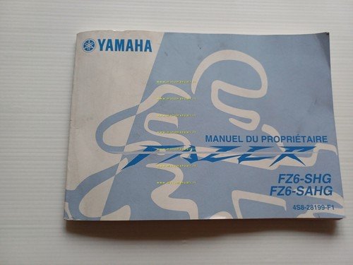 Yamaha FZ6 FAZER 4S8 2007 manuale uso manutenzione originale Francese