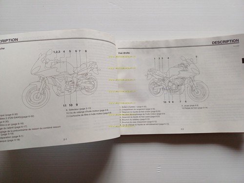 Yamaha FZ6 FAZER 4S8 2007 manuale uso manutenzione originale Francese