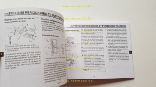 Yamaha FZ6-N 2004 manuale uso manutenzione FRANCESE originale