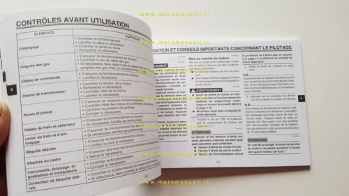 Yamaha FZ6-N 2004 manuale uso manutenzione FRANCESE originale