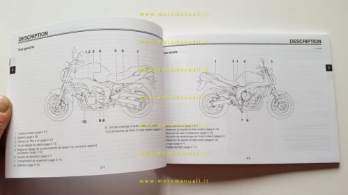 Yamaha FZ6-N 2004 manuale uso manutenzione FRANCESE originale