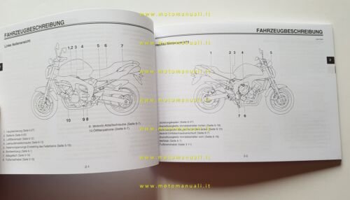 Yamaha FZ6-N 2004 manuale uso manutenzione TEDESCO originale