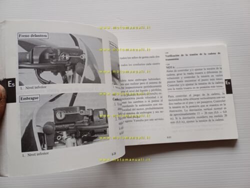 Yamaha FZR 1000-1000 T 2GH 1986-87 manuale uso manutenzione italiano …