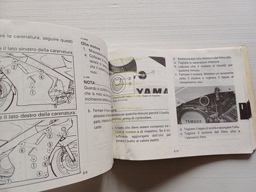Yamaha FZR 1000-1000 U 2GH 1987-88 manuale uso manutenzione italiano …