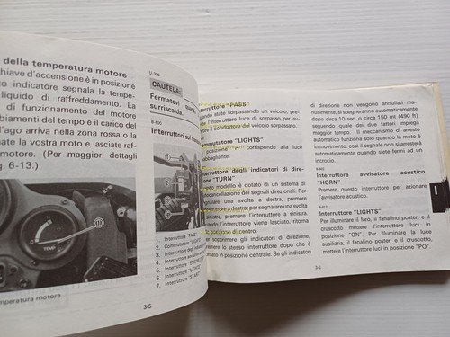 Yamaha FZR 1000-1000 U 2GH 1987-88 manuale uso manutenzione italiano …