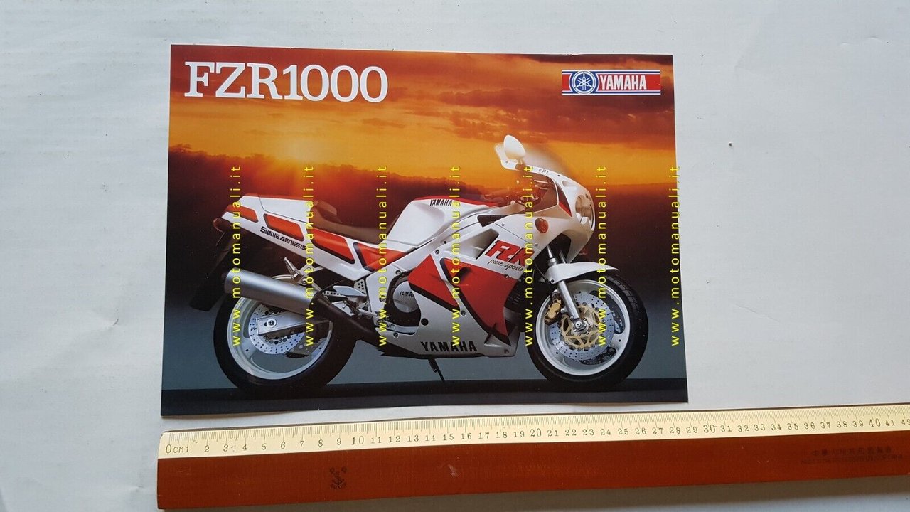 Yamaha FZR 1000 1987 depliant moto originale italiano motorcycle brochure