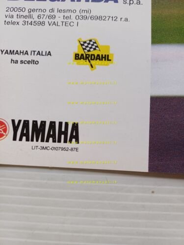 Yamaha FZR 1000 1987 depliant moto originale italiano motorcycle brochure