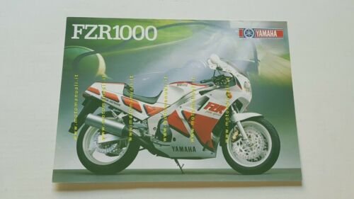 Yamaha FZR 1000 1988 depliant moto originale italiano motorcycle brochure