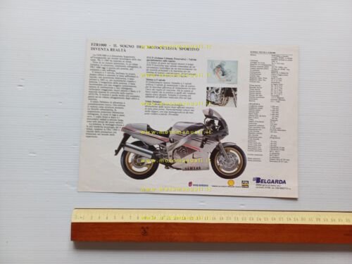 Yamaha FZR 1000 1989 depliant italiano originale
