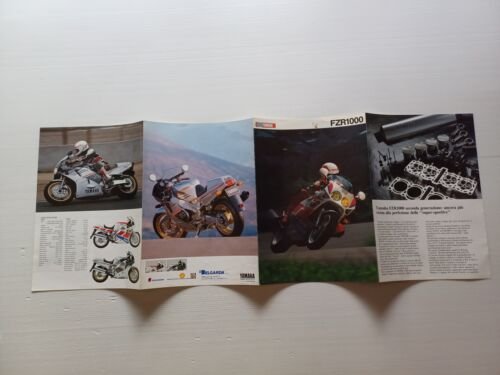 Yamaha FZR 1000 1989 depliant moto originale italiano motorcycle brochure